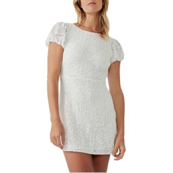 FREE PEOPLE Hailee Lace Mini Sheath Dress ~NWT~ - Picture 1 of 8